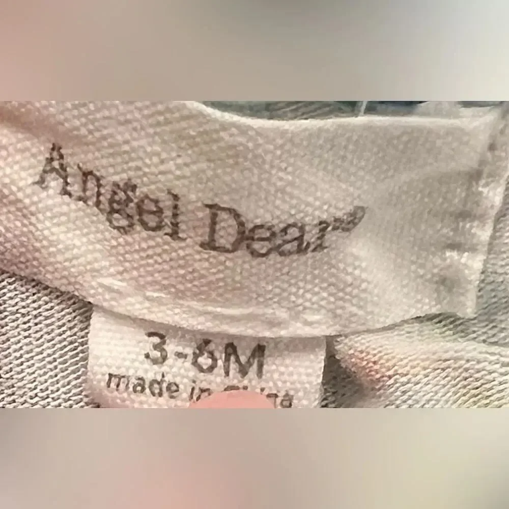 Angel Dear Organic Cotton Whale Romper, 3-6 months, Like New
